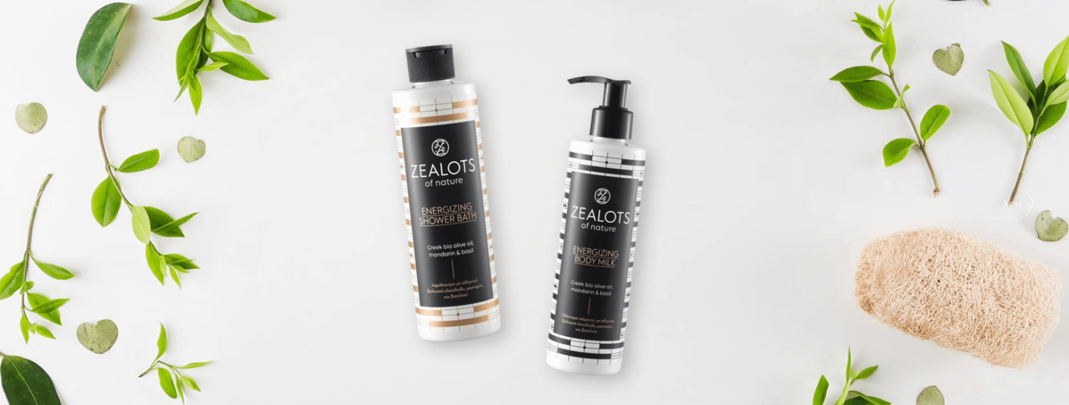 Zealots of Nature - Energizing Shower Bath and Body Milk products with natural elements